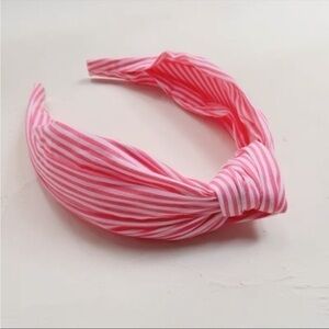 NEW! J.Crew turban knot headband pink stripe